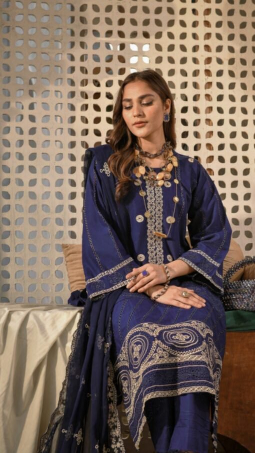 buy Deewan E Khaas Semi Stitched Luxury Lawn D 04 03 online in india