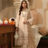 Cream Color Semi Stitched Luxury Lawn Pakistani Dresses