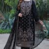 Black Color Luxury Chiffon Pakistani Suits