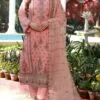 Carrot Color Luxury Chiffon Pakistani Suits