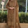 Brown Color Luxury Chiffon Pakistani Salwar Kameez