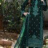 Dark Sea Green Luxury Chiffon Pakistani Salwar Suits