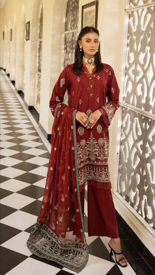 buy embroidered lawn collection by riaz arts d02 01 online in india