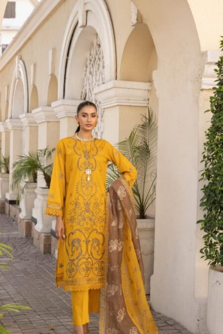 Embroidered Luxury Lawn Suits | D-05