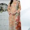 Orange Color Premium Lawn Pakistani Suits