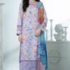 Light Purple Color Embroidered Lawn Pakistani Suits