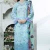 Sea Green Color Embroidered Lawn Pakistani Suits