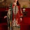 Red & Bolds Lawn Pakistani Dresses By Gul Ahmed - D06