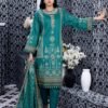 Green Color Pakistani Suits with Printed Lawn Dupatta