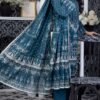 Sea Green Color Pakistani Salwar Suits with Printed Lawn Dupatta