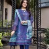 Blue Color Printed Lawn Pakistani Salwar Kameez