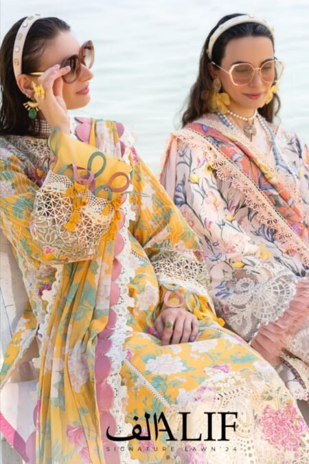 Alif Signature Lawn 24 By AJR Couture