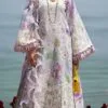 Off White Embroidered Unstitched Pakistani Dress