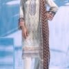 Off White Color Printed Lawn Pakistani Dresses