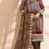 Brown Color Printed Lawn Pakistani Suit