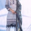 White Color Printed Lawn Pakistani Dresses