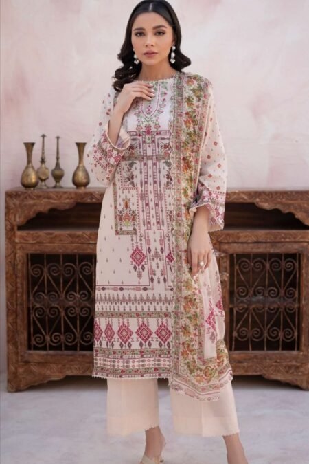 Embroidered Premium Lawn Suits | D-01