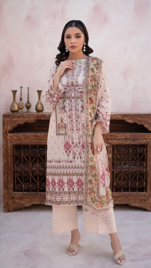 buy embroidered lawn gulljee d01 01 online in india