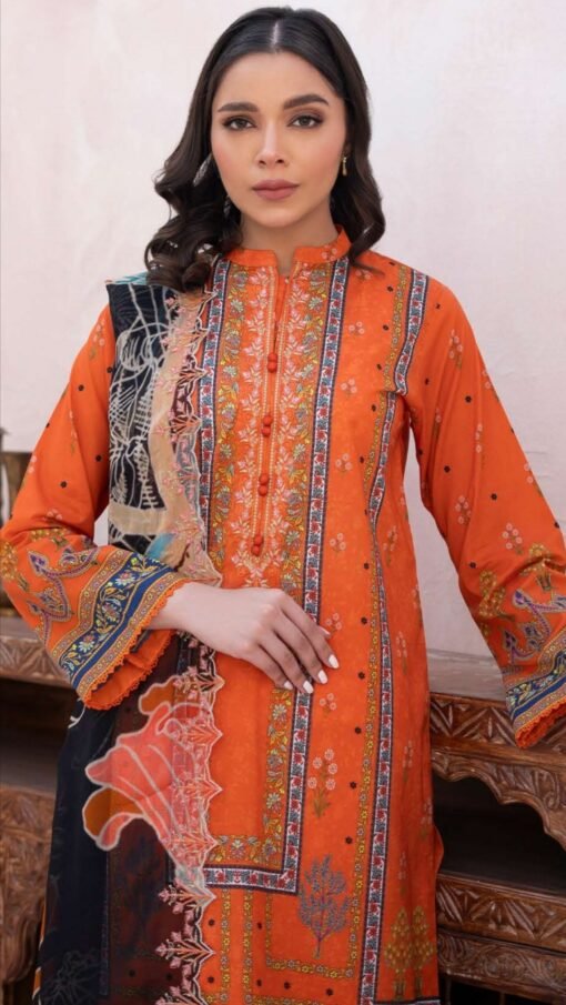 buy embroidered lawn gulljee d03 02 online in india