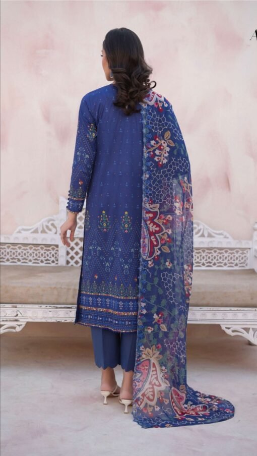 buy embroidered lawn gulljee d05 02 online in india