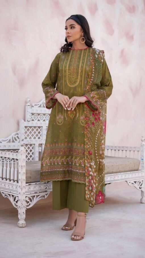 buy embroidered lawn gulljee d07 01 online in india