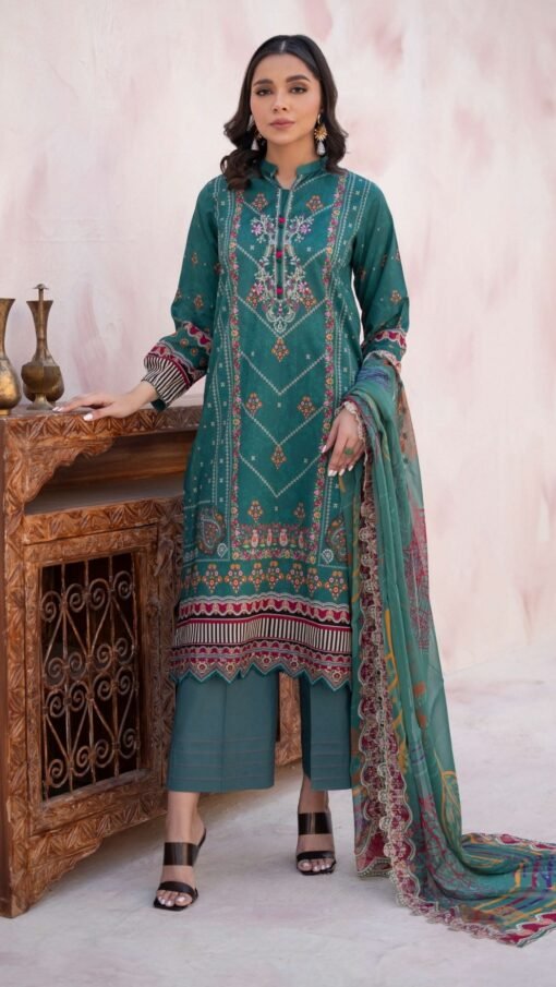 buy embroidered lawn gulljee d09 01 online in india