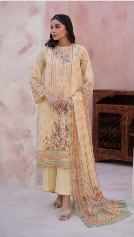 buy embroidered lawn gulljee d11 01 online in india