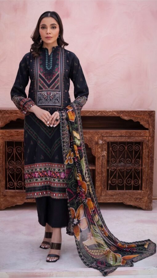 buy embroidered lawn gulljee d12 01 online in india