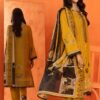 Mustard Color Embroidered Unstitched Pakistani Dresses