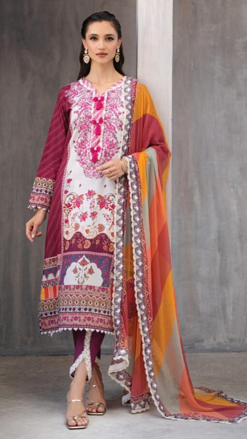 buy azalea unstitched printed lawn by roheenaz d01 01 online in india