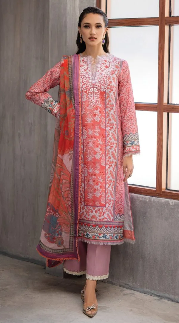 Azalea Unstitched Printed Lawn D-02