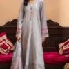 Light Grey Color Lawn Unstitched Pakistani Suit for women