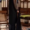 Black Color Stitched Chiffon Fancy Wedding Salwar Kameez