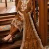Golden Color Stitched Chiffon Pakistani salwar dupatta