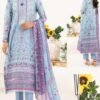 Sky Blue Lawn Printed Pakistani suits