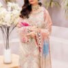 Off White Color Chiffon Embroidered Pakistani Wedding Dresses