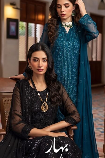 Bahar Wedding Festive Stitched Chiffon 2024