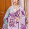 Purple Color Chiffon Embroidered Fancy Wedding Salwar Kameez