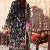 Black color printed lawn Salwar Kameez online