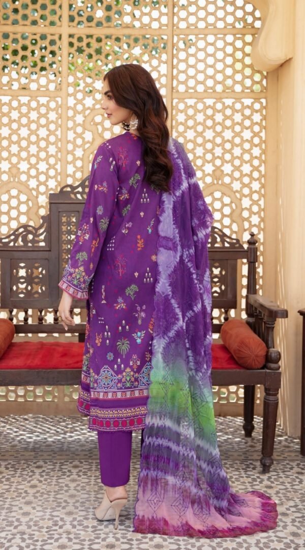 Dark Purple Printed Pakistani Suits Online