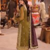 Green Color Embroidered Pakistani Salwar Suit