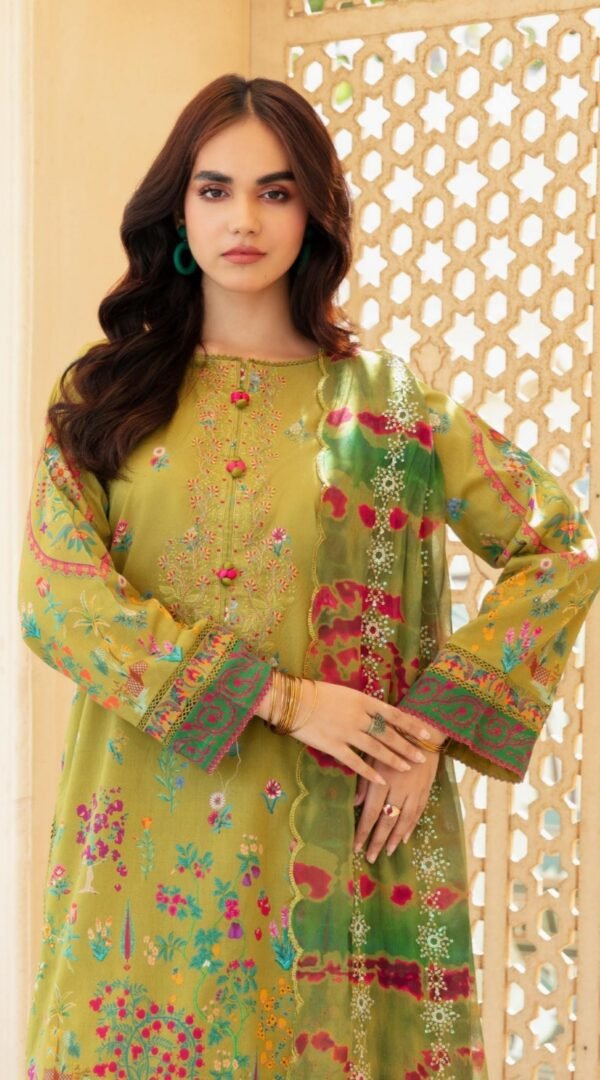 Light Green Color Printed Pakistani Dresses Online