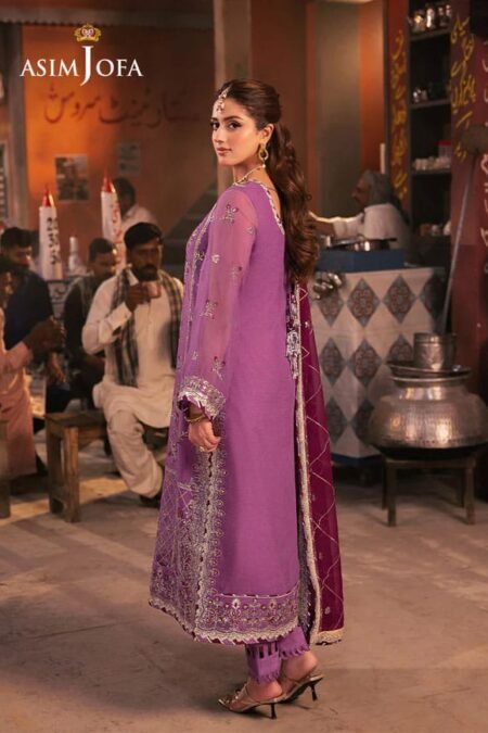 Light Purple Color Embroidered Chiffon Pakistani Festive Suits