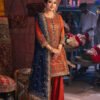 Orange Color Embroidered Chiffon Pakistani Suits