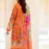 Orange Color Printed Luxury Lawn Salwar Kameez