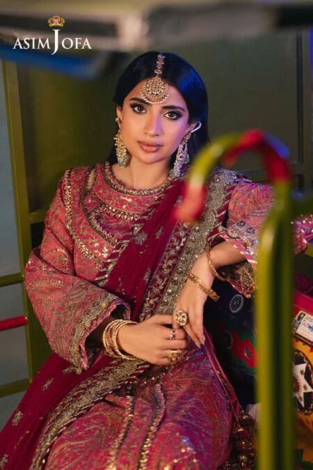 Pink Color Embroidered Chiffon Pakistani Festive Suits