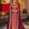 Pink Color Embroidered Chiffon Pakistani Party Suits