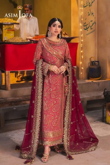 Pink Color Embroidered Chiffon Pakistani Party Suits