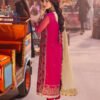 Pink Color Embroidered Net Pakistani Salwar Kameez