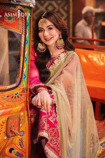 Pink Color Embroidered Net Pakistani Salwar Suits